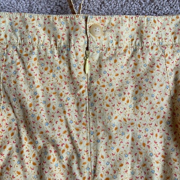 Vintage American Eagle Outfitters Ditzy printed Yellow Flower Print Skirt size 4 - Picture 6 of 9